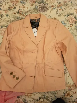 Chaqueta Piel Rosa Perry Lewis Talla M