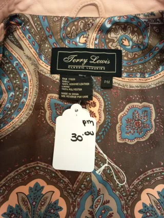 Chaqueta Piel Rosa Perry Lewis Talla M