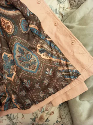 Chaqueta Piel Rosa Perry Lewis Talla M