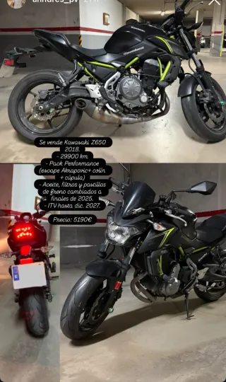 Kawasaki Z650 2018 - Pack Performance