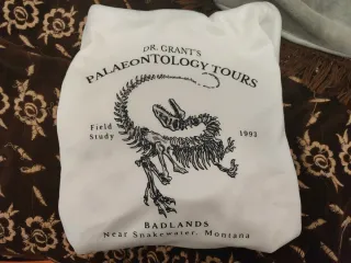 Sudadera Blanca Velociraptor Dr. Grant's