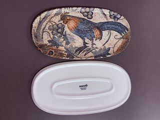 Bandejas ovaladas mosaico gallo