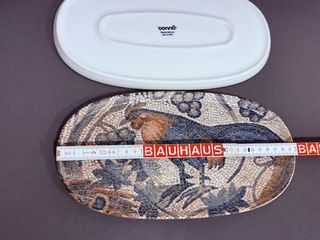 Bandejas ovaladas mosaico gallo