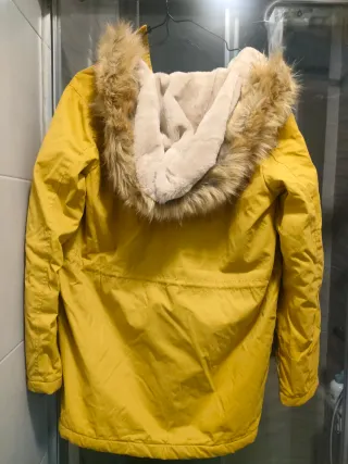 Cazadora parka mujer amarilla talla M