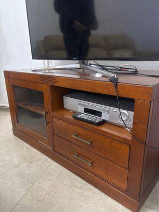 Mueble TV 2 cajones y almacenaje