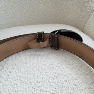 Cinturón Hugo Boss Marrón Hebilla Ovalada