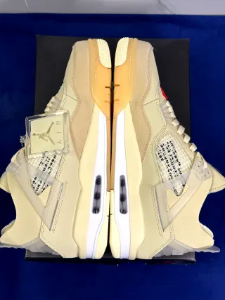 Air Jordan 4 Retro x Off-White “Sail” – Taglia 44