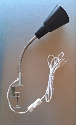 Lámpara IKEA Kvart Negra/Plateada