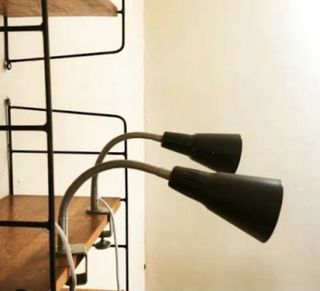 Lámpara IKEA Kvart Negra/Plateada