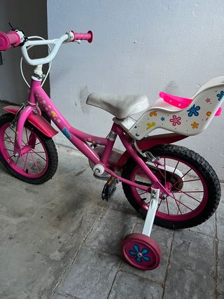 Bicicleta Infantil Nancy Rosa con Ruedines