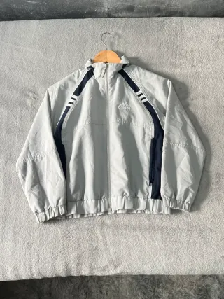 Chaqueta Adidas Vintage Gris Talla 140