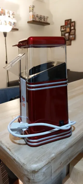 Máquina de Palomitas Estilo Retro Roja
