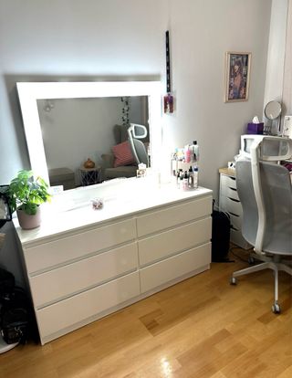 Espejo tocador con luces LED