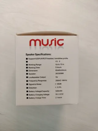 Altavoz Bluetooth Mini Blanco