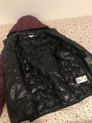 Anorak Abrigo Plumífero Ellesse granate hombre