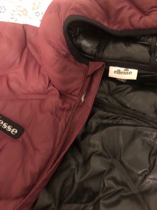 Anorak Abrigo Plumífero Ellesse granate hombre