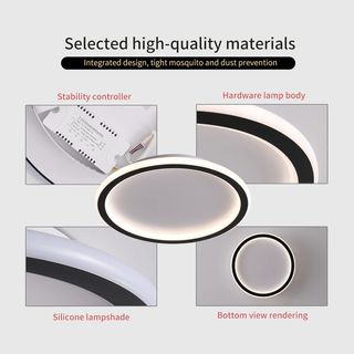 Lámpara de techo LED plana, 24 W 3000 K, 1500 lm