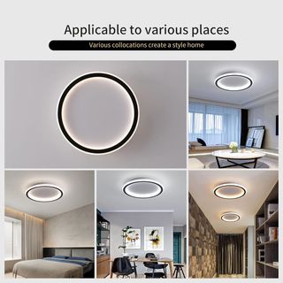 Lámpara de techo LED plana, 24 W 3000 K, 1500 lm