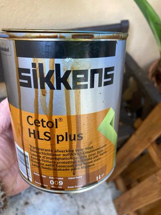 Valla de jardín de madera (4 piezas)