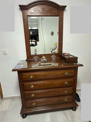 Muebles dormitorio de madera de roble