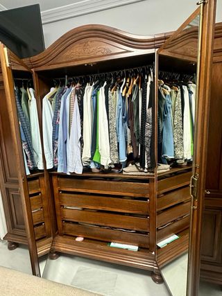 Muebles dormitorio de madera de roble