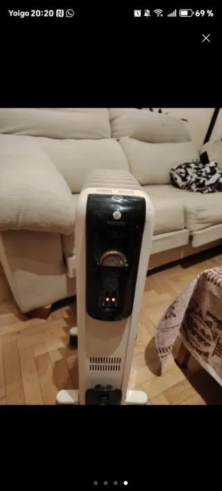 Radiador eléctrico blanco