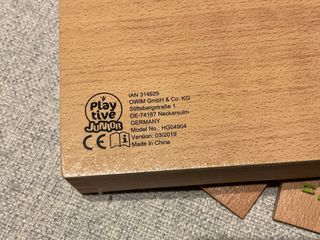 Juego educativo madera matemáticas