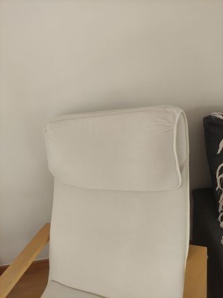 Butaca de tela y madera