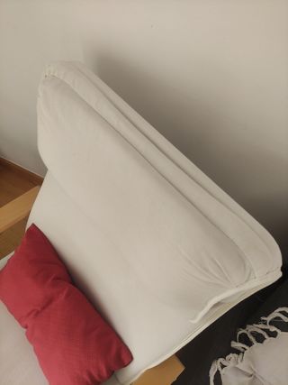 Butaca de tela y madera