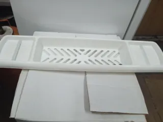 Bandeja para bañera blanca