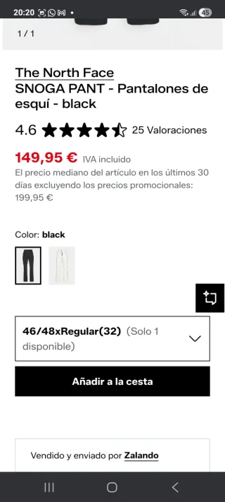 Pantalón de esquí North Face mujer