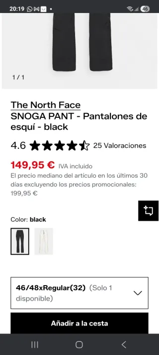 Pantalón de esquí North Face mujer