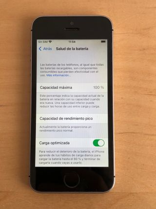 iPhone SE 2016 Batteria al 100%