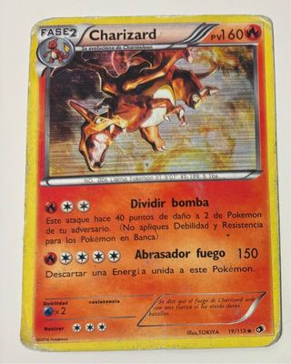 Carta Pokémon Charizard Fase 2 Español