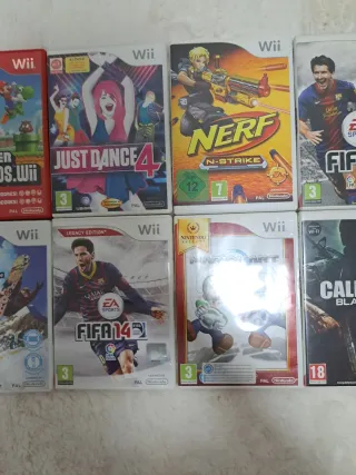Lote 10 Juegos Wii - Mario Kart, Super Mario, COD