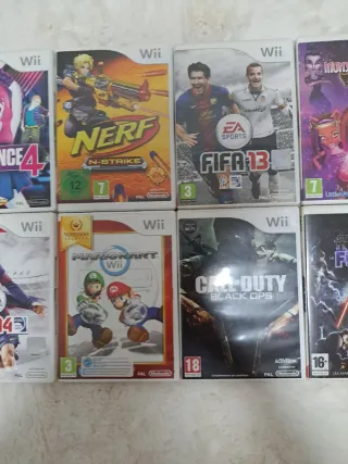 Lote 10 Juegos Wii - Mario Kart, Super Mario, COD