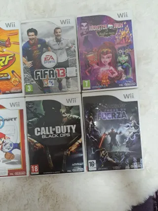 Lote 10 Juegos Wii - Mario Kart, Super Mario, COD