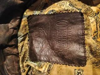 Chaqueta Cuero Paolo Negrato Unisex Marrón