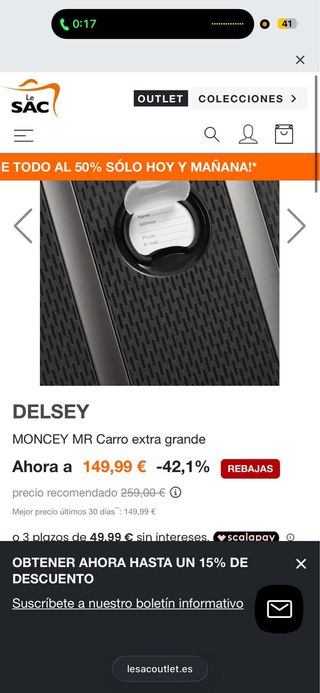 Maleta grande Delsey