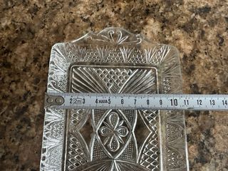 3 Bandejas Cristal Pequeñas Decoradas