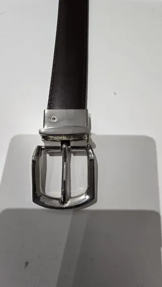 Cinturón reversible piel niño 80cm