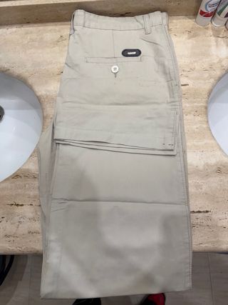 Pantalón chino hombre beige