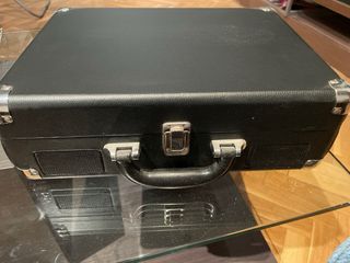 Tocadiscos Vinilo MUSITREND Negro/Rojo