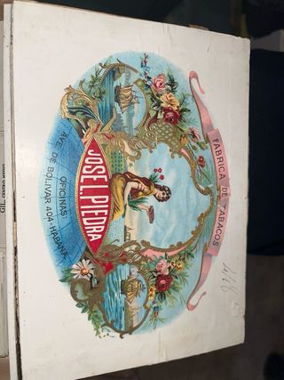 Caja de puros cubanos vacía