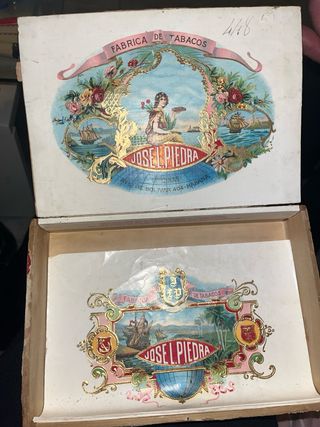 Caja de puros cubanos vacía
