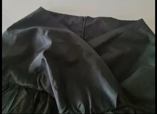 Gonna taffetà vita alta particolare