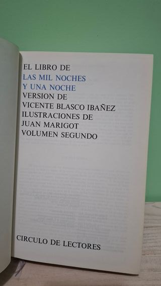 El Libro de las Mil y Una Noches .