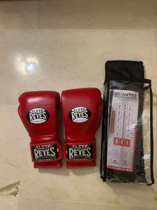 Guantes Boxeo Cleto Reyes 16 oz Rojo