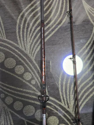 Caña Cinnetic especial siluro, y carrete.