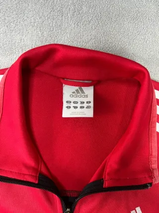 TrackJacket Adidas Vintage Roja y Negra – Talla M